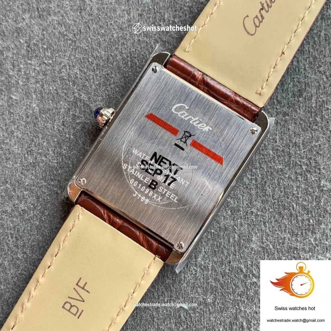 Cartier Tank WSTA0028 K11 Factory Brown Cowhide Strap 8