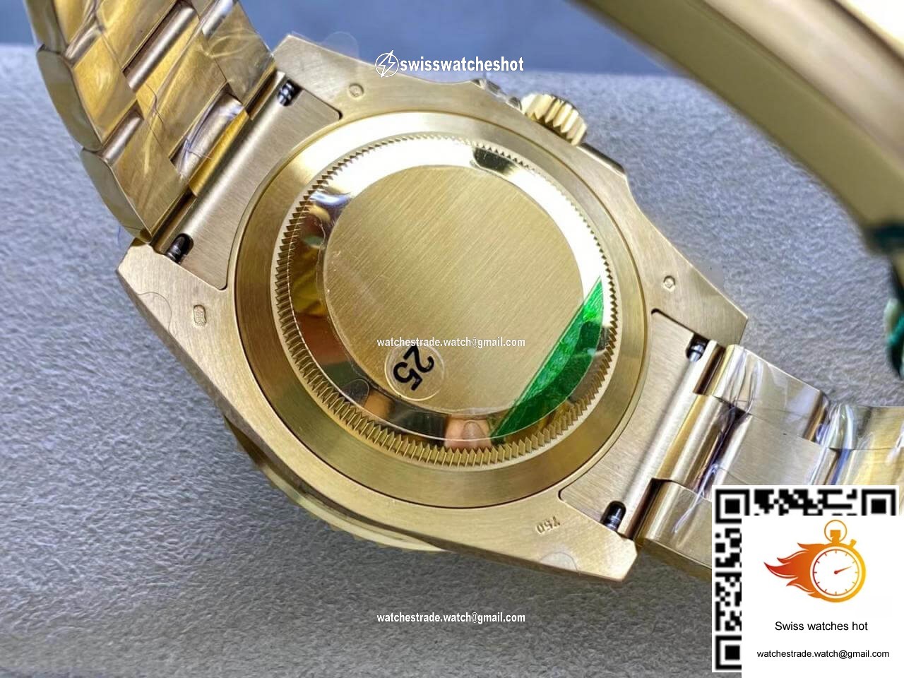 Rolex Submariner 116618LN-97208 VS Factory Yellow Gold Black Dial 8