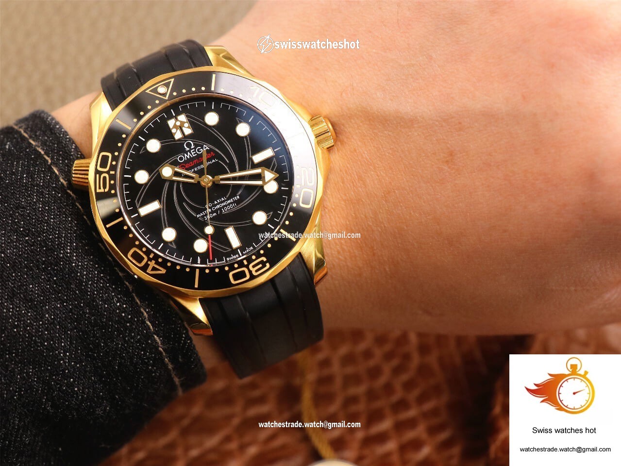Omega Seamaster 210.62.42.20.01.001 VS Factory Yellow Gold 8