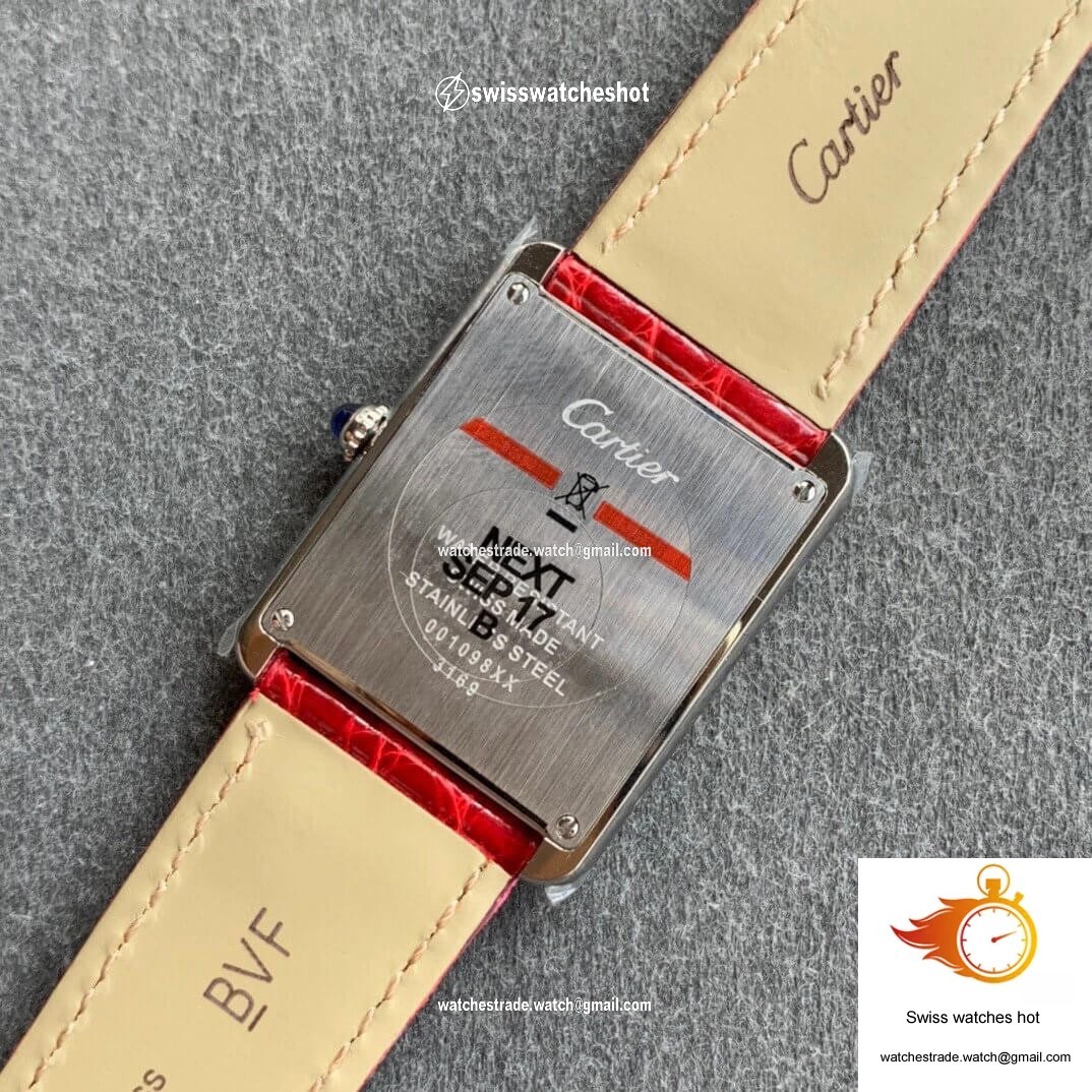 Cartier Tank W5200005 K11 Factory White Dial 8