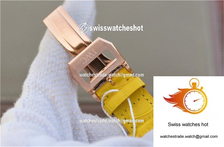 IWC Portuguese ZF Factory Yellow Cowhide Strap 8
