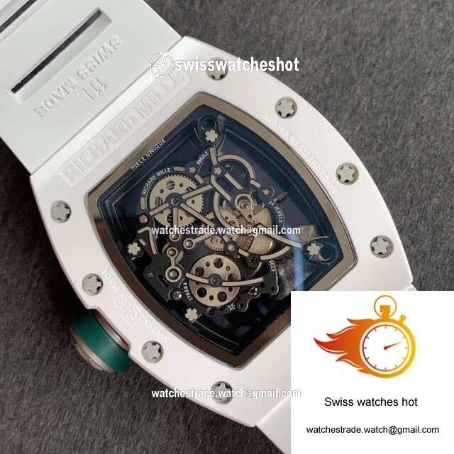 Richard Mille RM055 KV Factory White Ceramic Skeleton Dial 8
