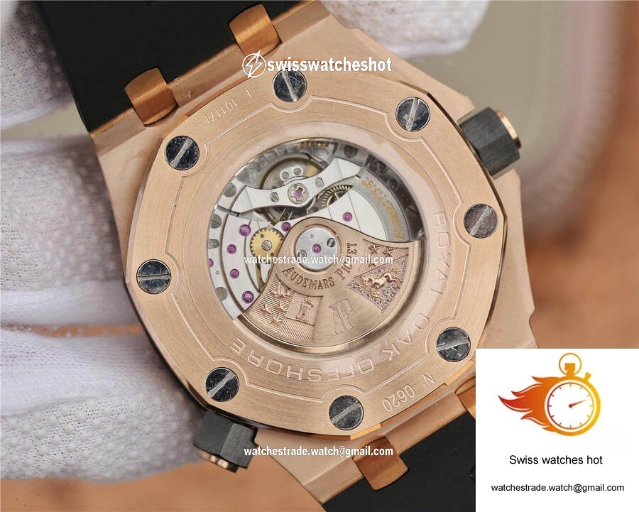 Audemars Piguet Royal Oak Offshore 15710 JF Factory V8 Rose Gold Black Dial 8
