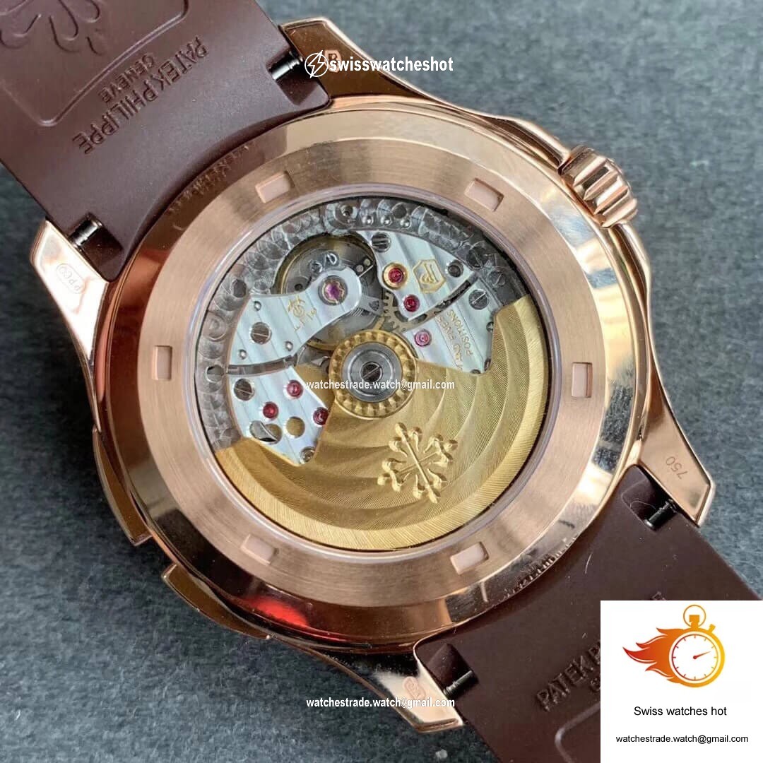 Patek Philippe Aquanaut 5164R-001 GR Factory Rose Gold Brown Dial 8