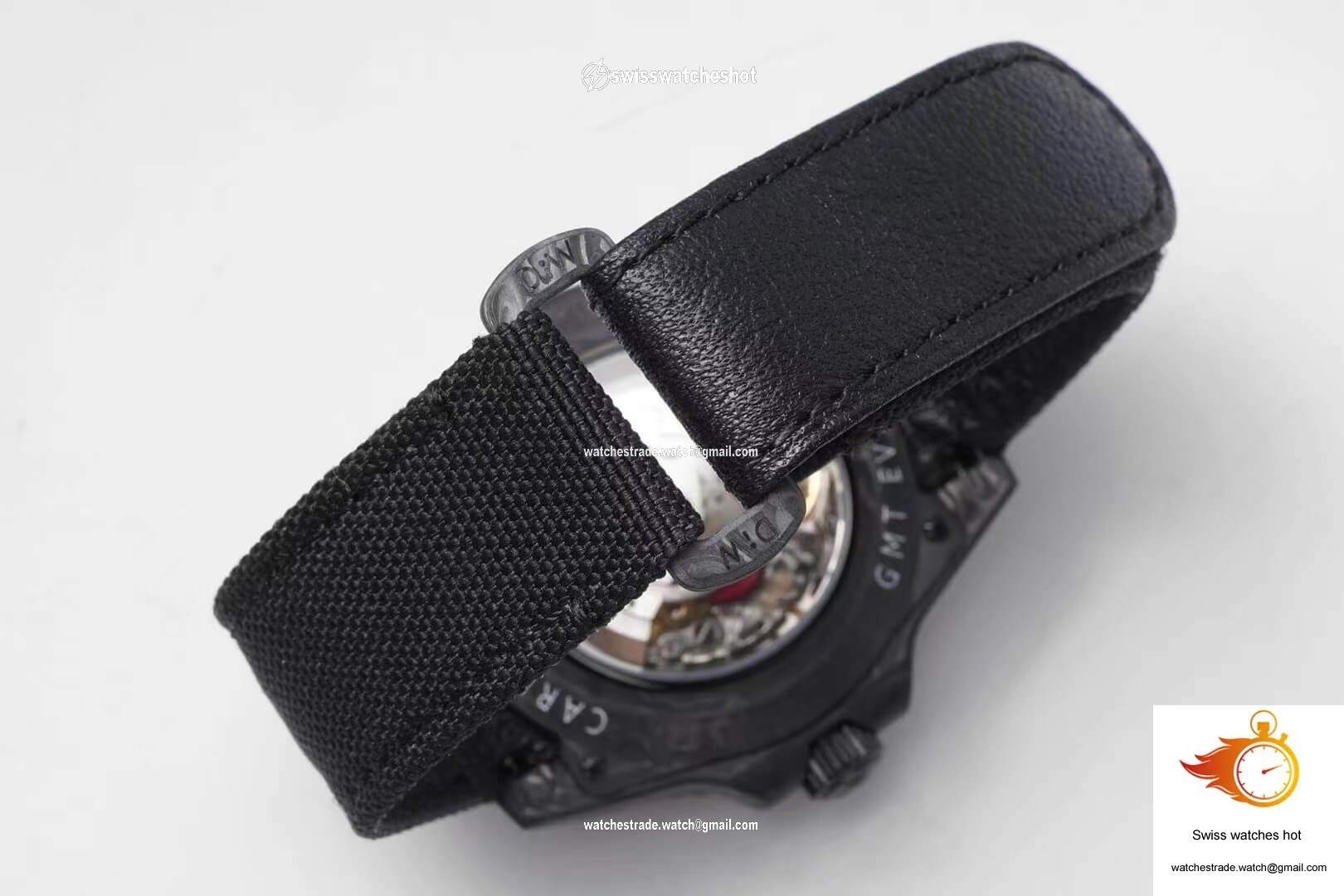 Rolex GMT-MASTER II Diw Carbon Fiber Black Fabric Strap 8