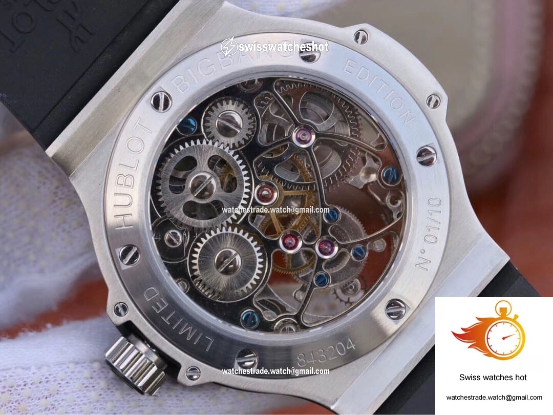 Hublot Big Bang Hollow Tourbillon Ceramic Bezel Skeleton Dial 8