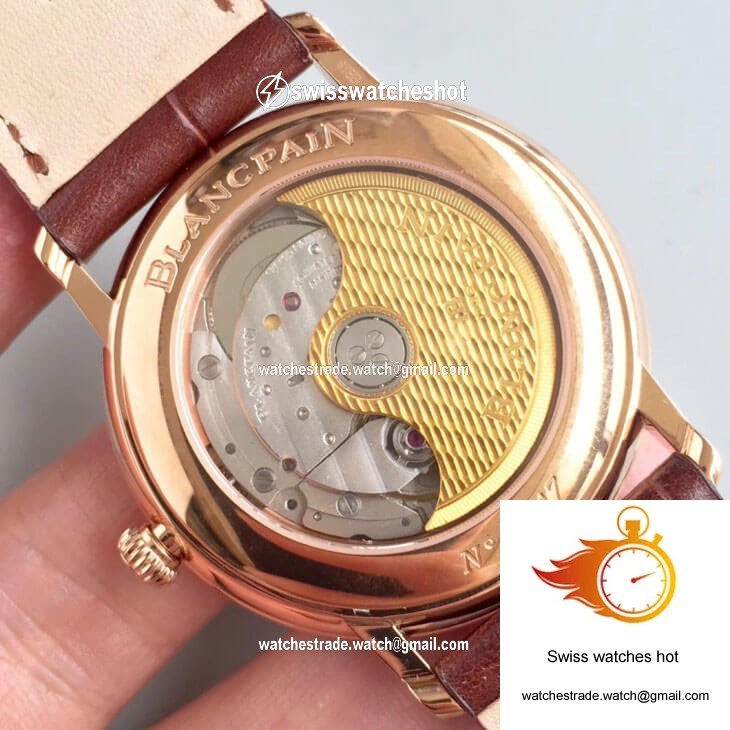 Blancpain Villeret 6651-3642-55B ZF Factory Rose Gold White Dial 8