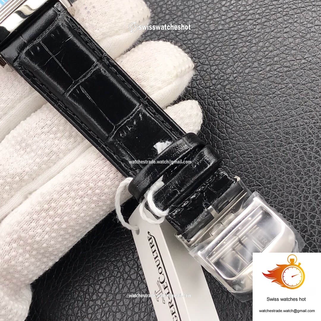 Jaeger LeCoultre Reverso Tribute Double-sided Double Time Zone Flip MG Factory White Dial 8