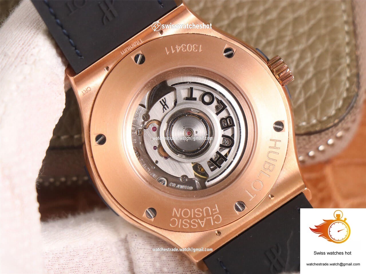 Hublot Classic Fusion 511.OX.7180.LR WWF Factory Rose Gold Blue Dial 8
