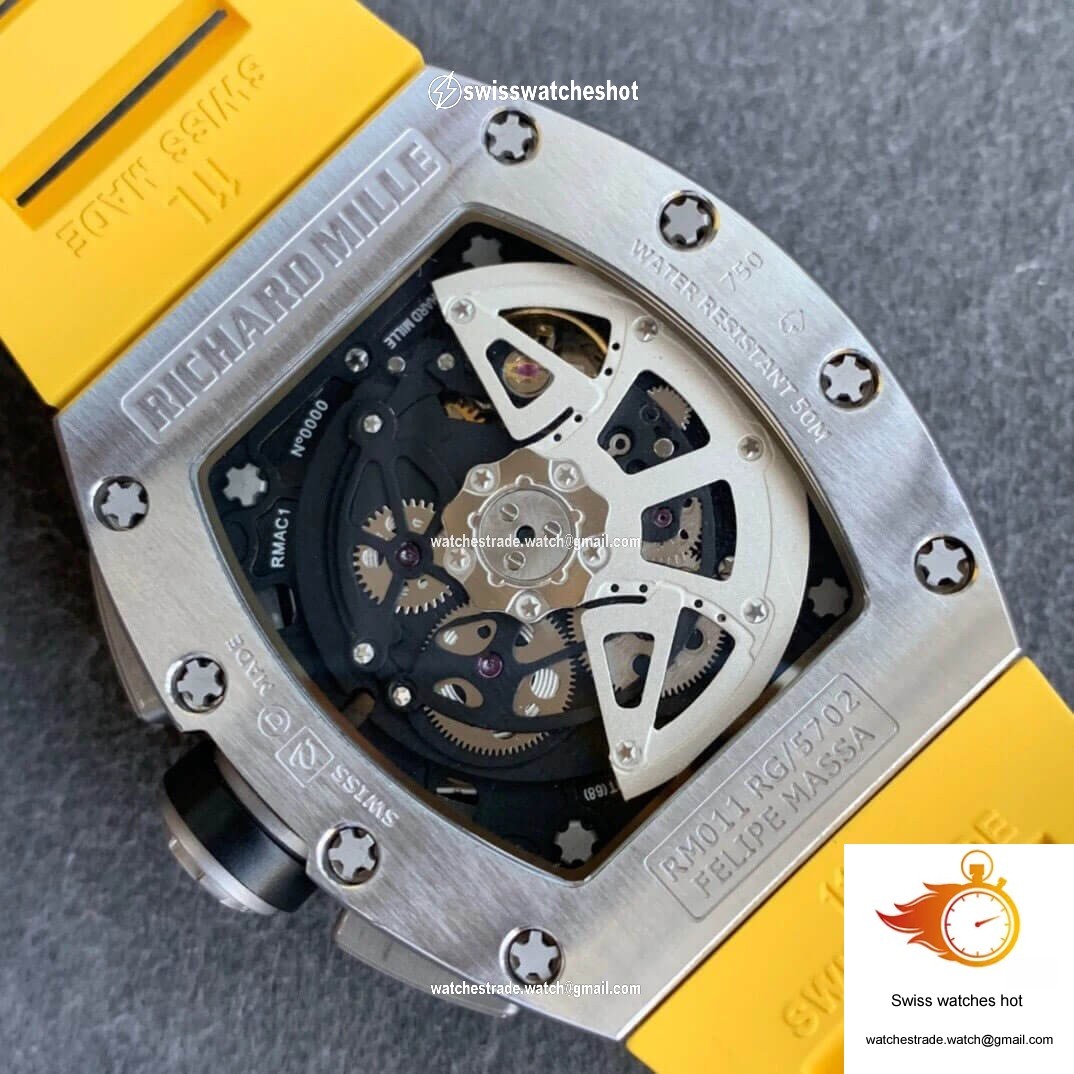 Richard Mille RM11 KV Factory Titanium Yellow Strap 8