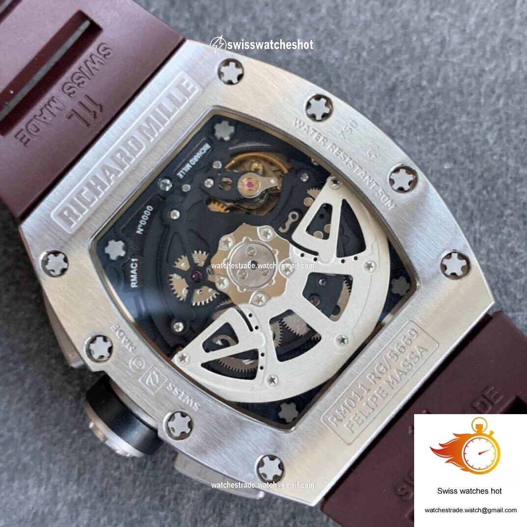 Richard Mille RM11 KV Factory Titanium Brown Strap 8