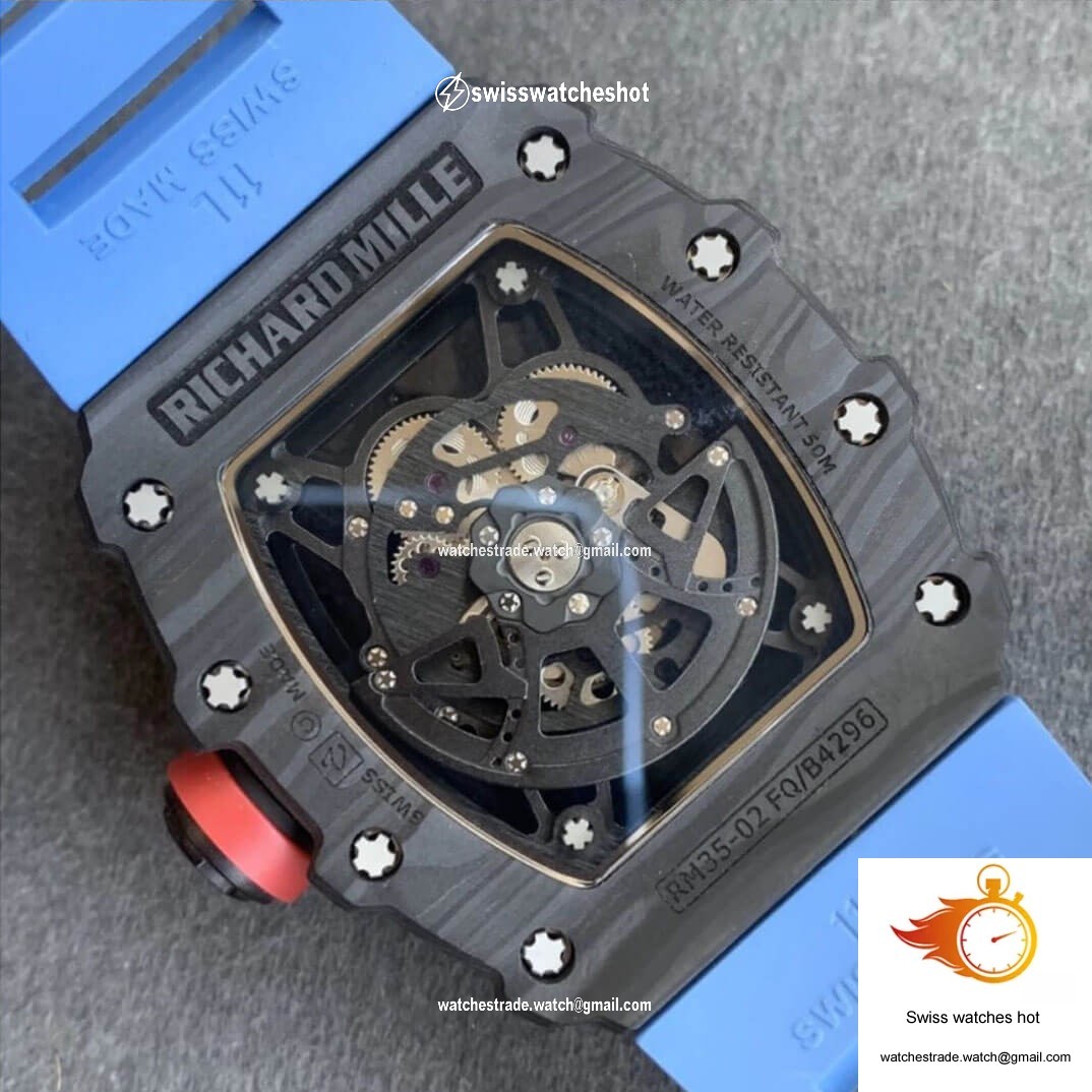 Richard Mille RM35-02 KV Factory V3 Carbon Fiber Shell Hollow Dial 8