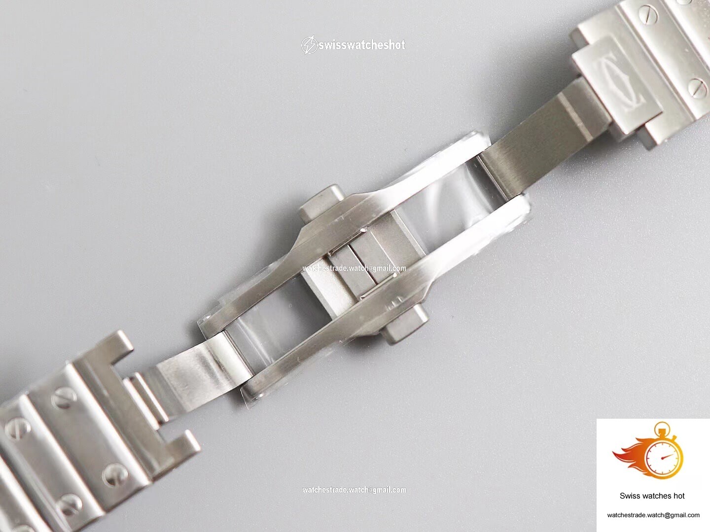 Cartier Santos WSSA0009 BV Factory White Dial 8