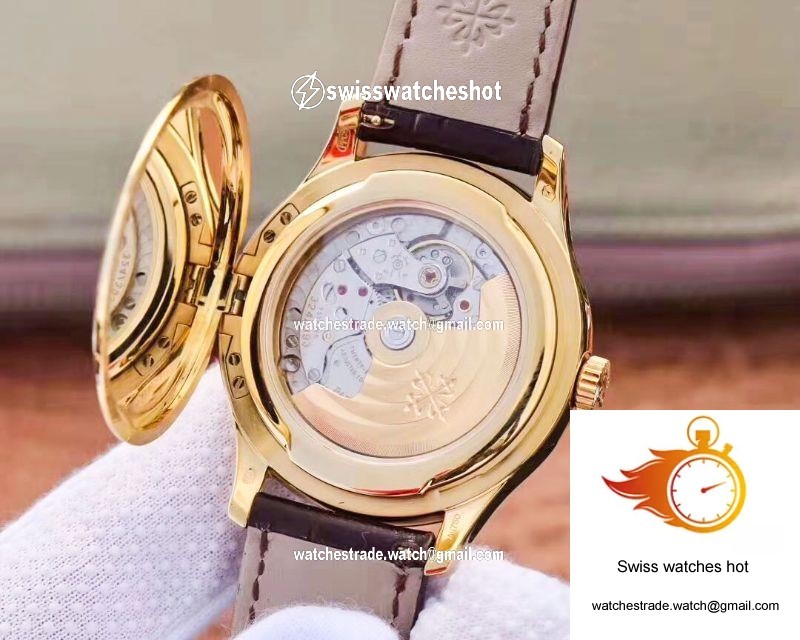 ZF Factory Patek Philippe Calatrava Yellow Gold 5227J-001 Flip Back Version 8