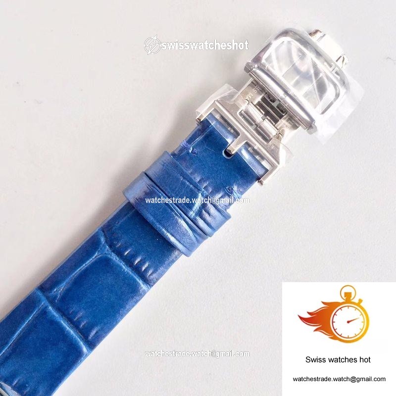 Jaeger-LeCoultre Rendez-Vous 3448420 Blue Leather Strap White Dial 8