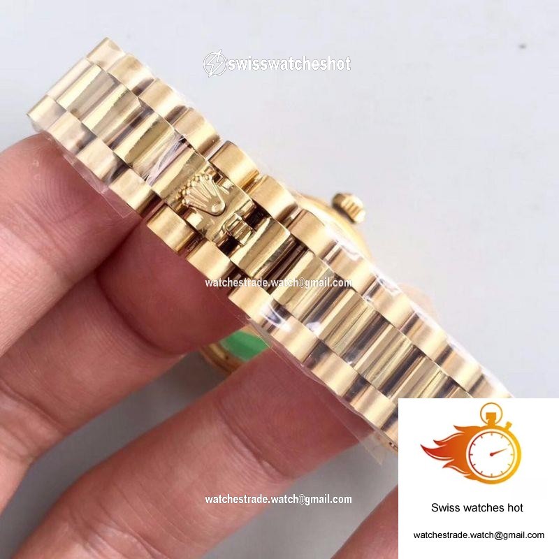 Rolex Lady Datejust 279138RBR 28MM Yellow Gold Champagne Dial 8