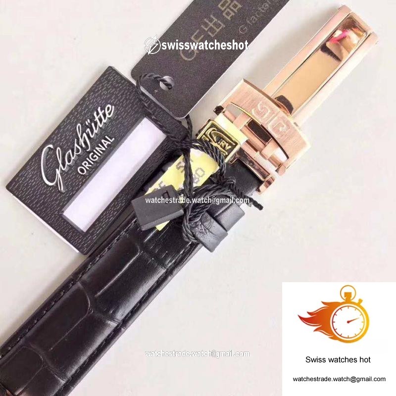 Glashutte Senator Panorama Date Moon Phase 100-04-32-15-04 GF Factory White Dial 8