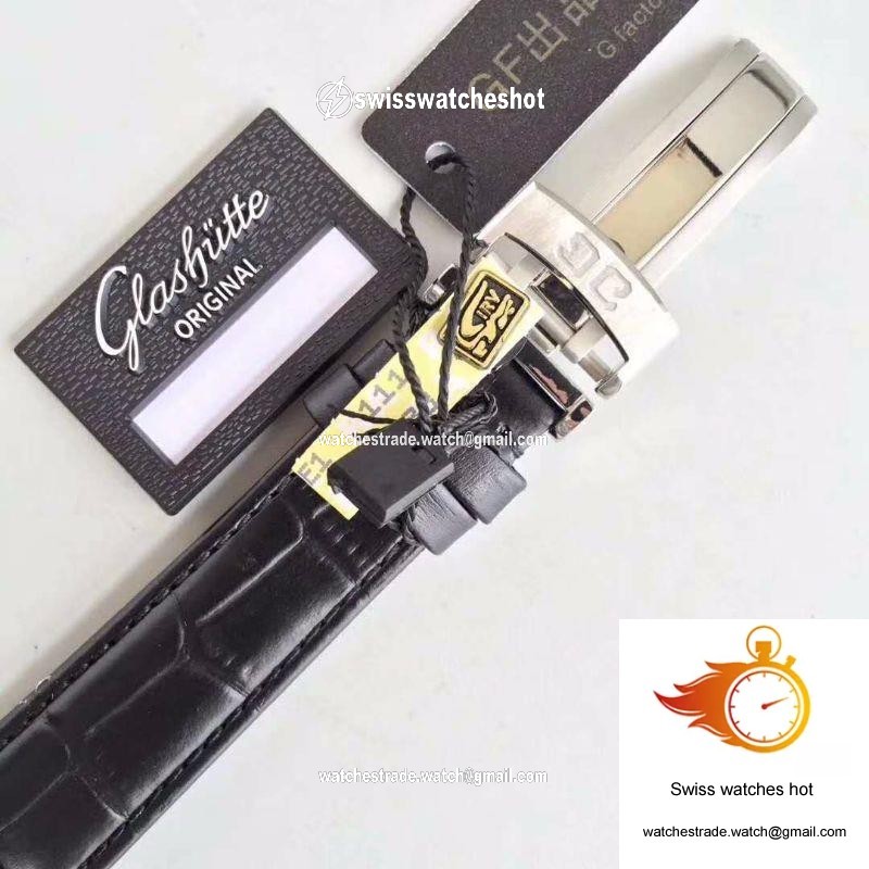 Glashutte Senator Panorama Date Moon Phase 100-04-32-12-04 GF Factory White Dial 8
