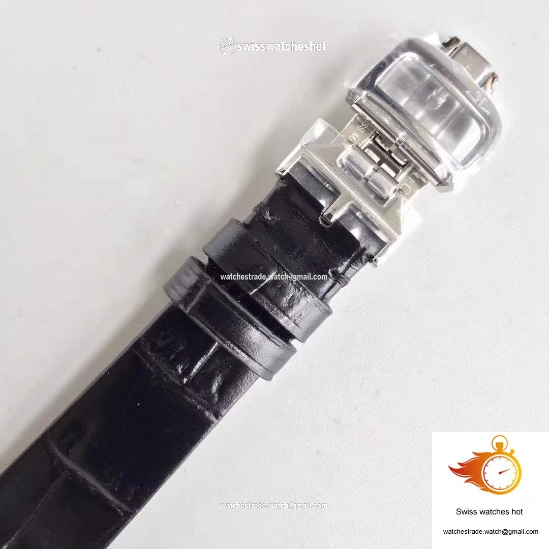 Jaeger-LeCoultre Rendez-Vous 3612420 Black Leather Strap White Dial 8