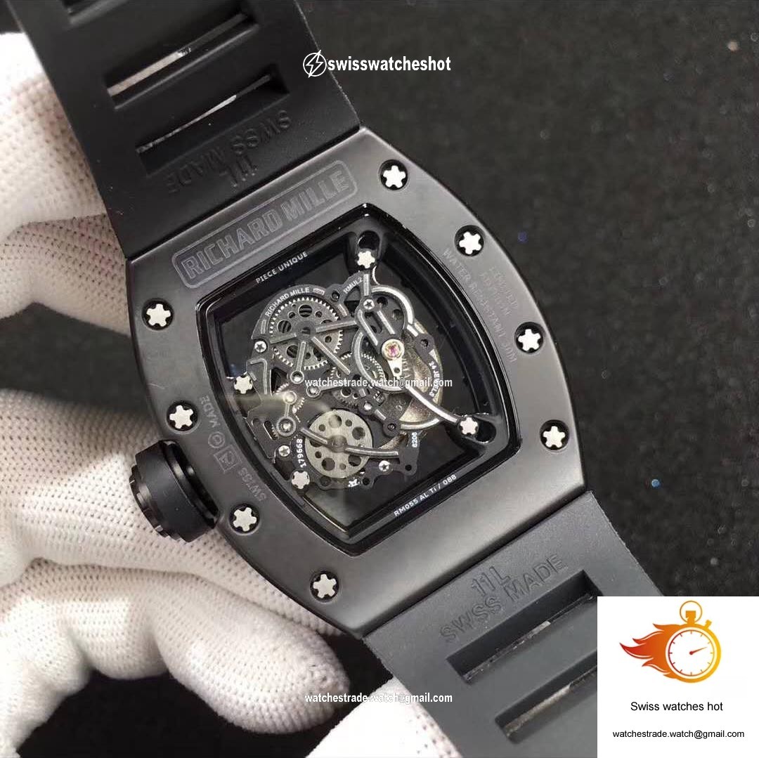Richard Mille RM055 KV Factory Ceramic White Skeleton Dial 8