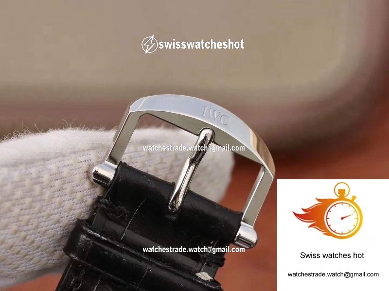 IWC Portofino Automatic IW356501 MKS Factory Black Leather Strap White Dial 8