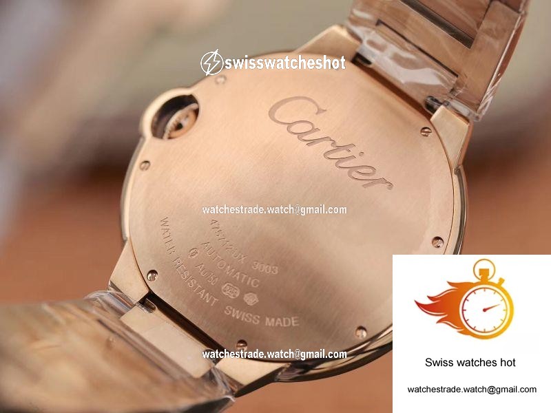 Ballon Bleu De Cartier W69006Z2 42mm TW Factory Rose Gold Diamonds Dial 8