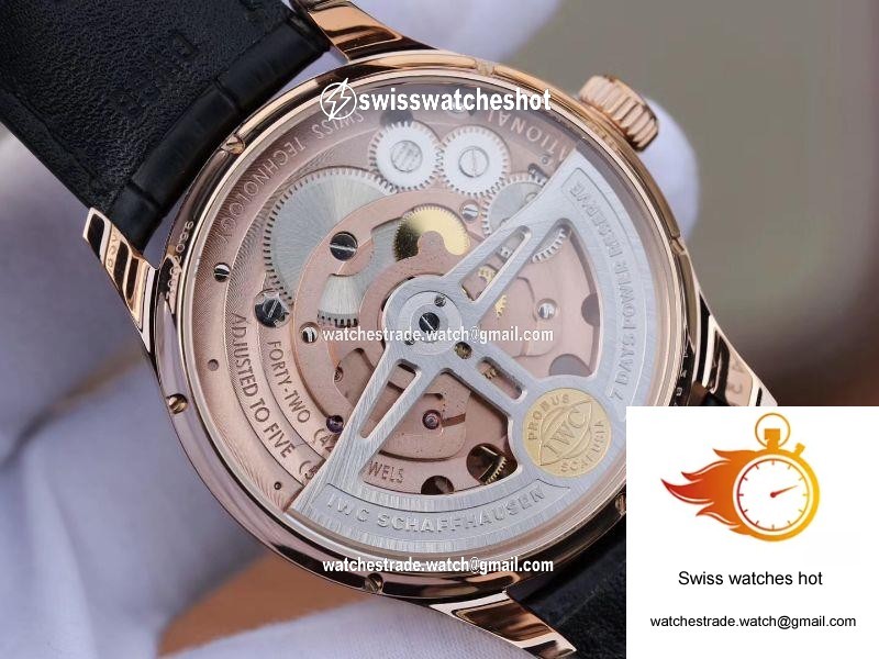 ZF Factory IWC Portuguese Tourbillon IW504210 18K Rose Gold Black Dial 8