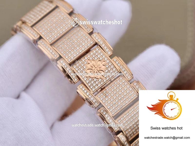 Patek Philippe Ladies Twenty-4 4908/50R-012 Rose Gold Diamond Dial 8