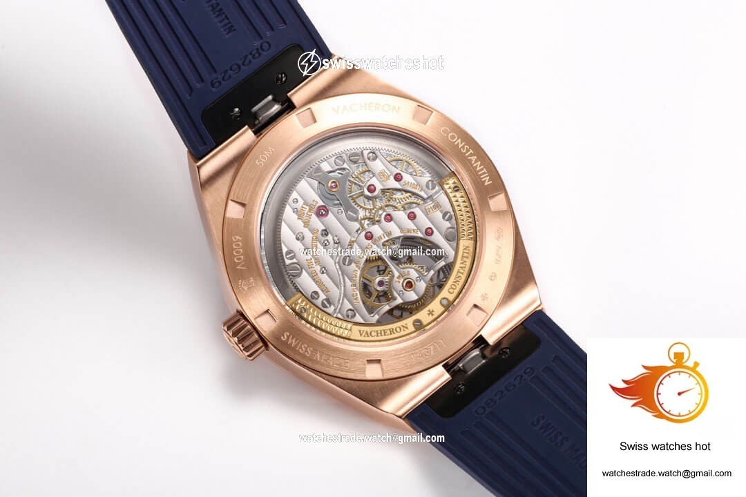 Vacheron Constantin Overseas Tourbillon 6000V/110R-B733 BBR Factory Blue Rubber Strap 8