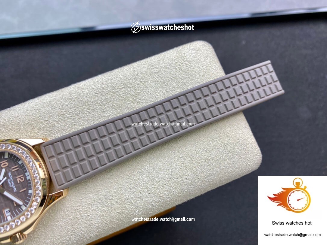 Patek Philippe Aquanaut Quartz Ladies 5067A PPF Factory Rose Gold Diamond-set Bezel 8