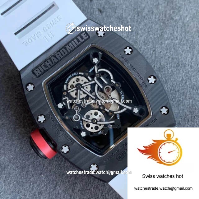 Richard Mille RM055 KV Factory V2 Carbon Fiber Black Case 8