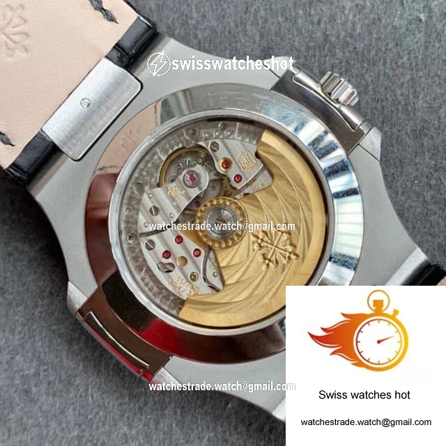 Patek Philippe Nautilus 5726/1A-001 GR Factory Black Leather Strap 8