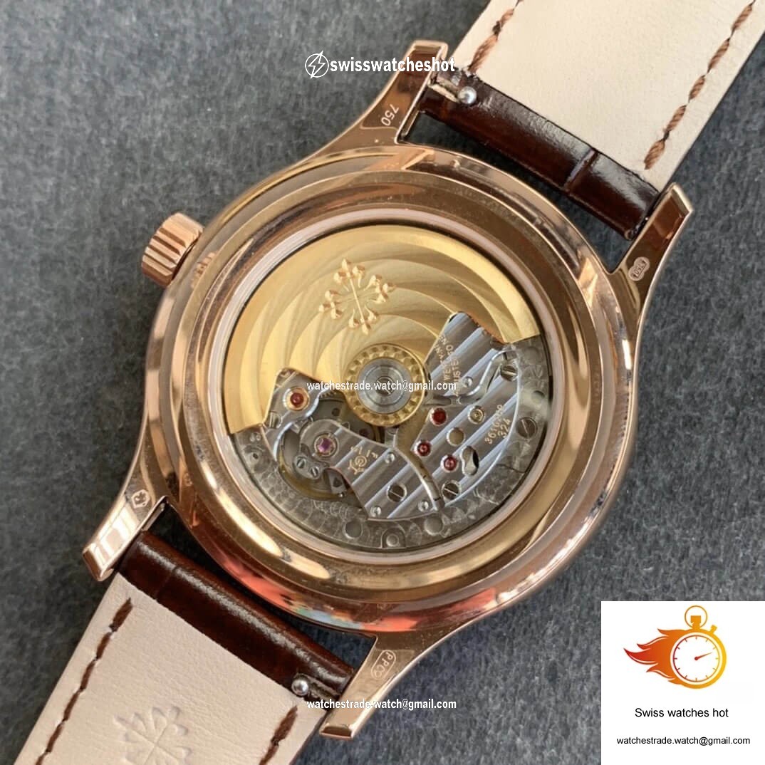 Patek Philippe Complications 5205R-010 GR Factory Rose Gold Black Dial 8