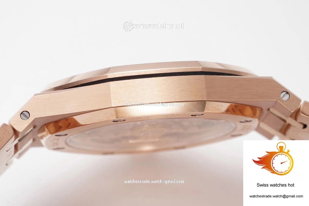 Audemars Piguet Royal Oak 15202OR.OO.1240OR.01 KZ Factory Rose Gold Blue Dial 8