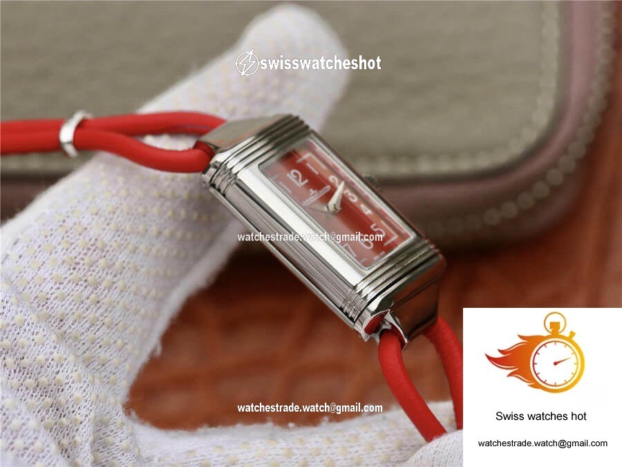 Jaeger-LeCoultre Reverso 3268560 MG Factory Stainless Steel Red Dial 8