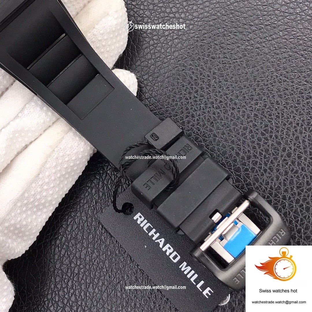 Richard Mille RM-011 KV Factory Forged Carbon Black Strap 8
