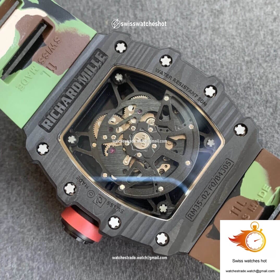 Richard Mille RM35-02 KV Factory V3 Carbon Fiber Camouflage Strap 8