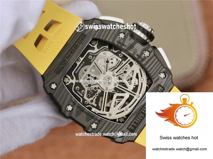 Richard Mille RM11-03 KV Factory Carbon Fiber Case 8