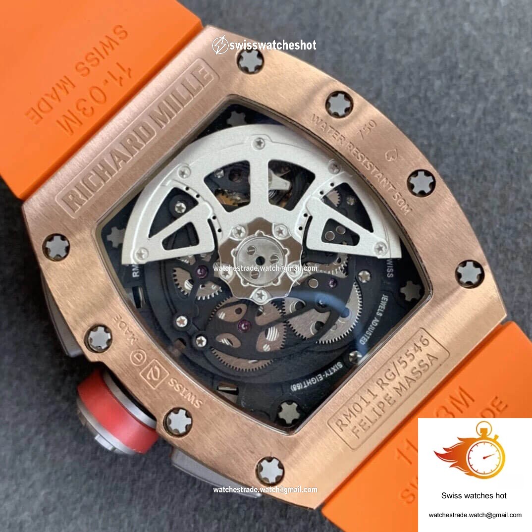 Richard Mille RM011 KV Factory Rose Gold 8