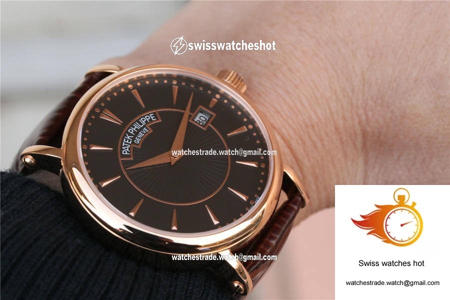 Patek Philippe Calatrava ZF Factory Rose Gold Black Dial 8