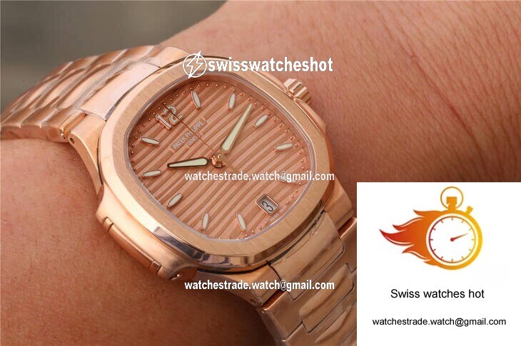 Patek Philippe Nautilus Ladies 7118-1R-010 PF Factory Honey Gold Dial 8