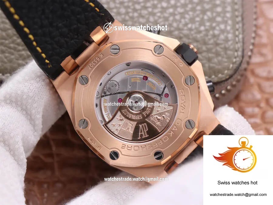 Audemars Piguet Royal Oak Offshore 26470OR JF Factory Rose Gold Black Dial 8