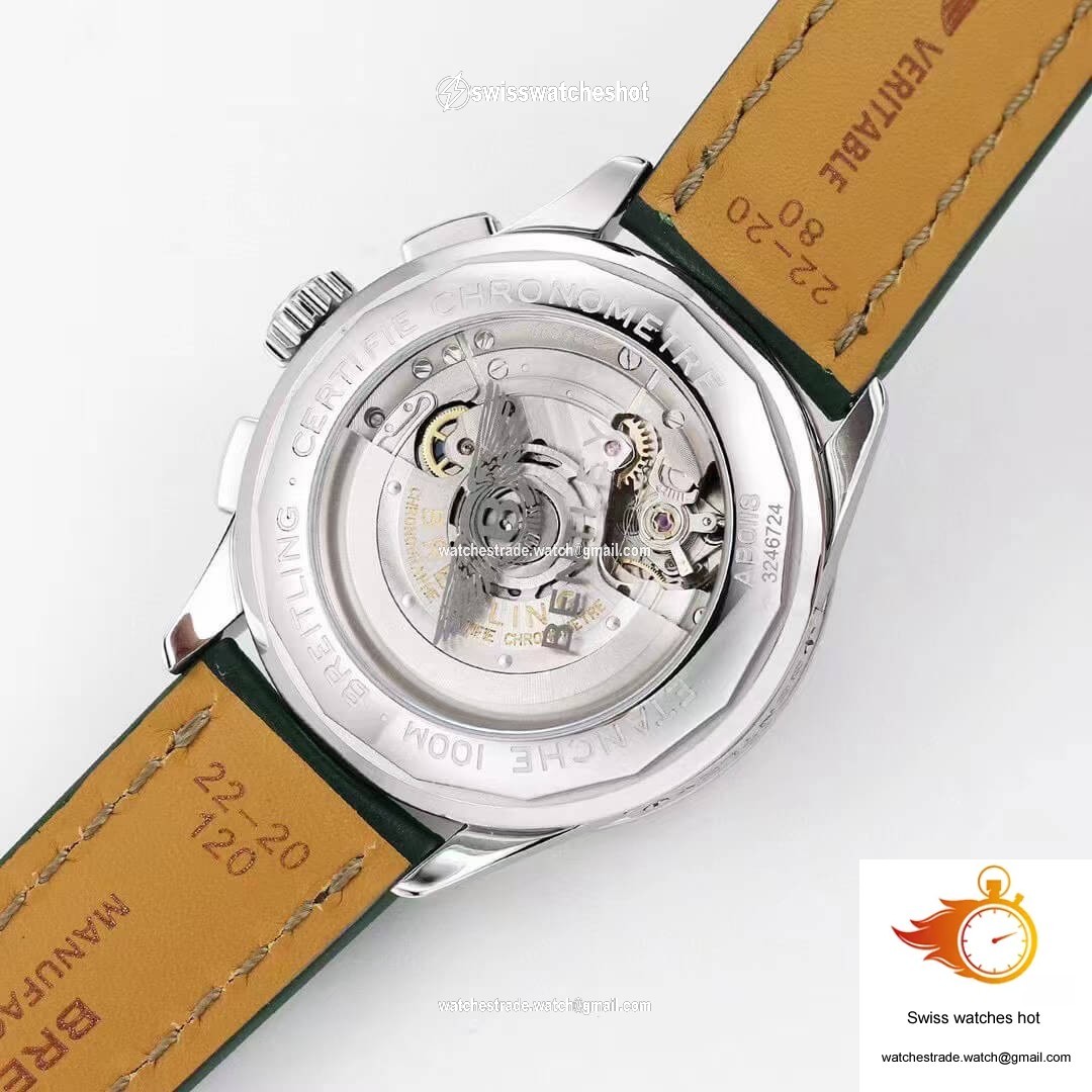Breitling Premier B01 Chronograph AB0118A11L1X1 GF Factory V2 Green Dial 8