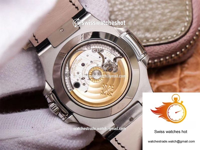 PF Factory Patek Philippe Nautilus 5726/1A-010 Moonphase Black Leather Strap 8