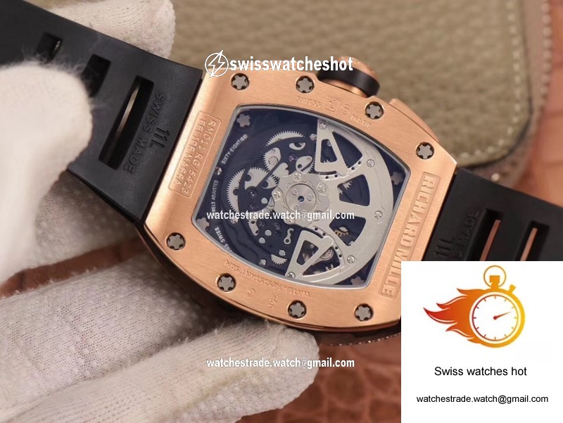 Richard Mille RM011 RG/5423 Felipe Massa KV Factory Rose Gold Diamond Bezel 8