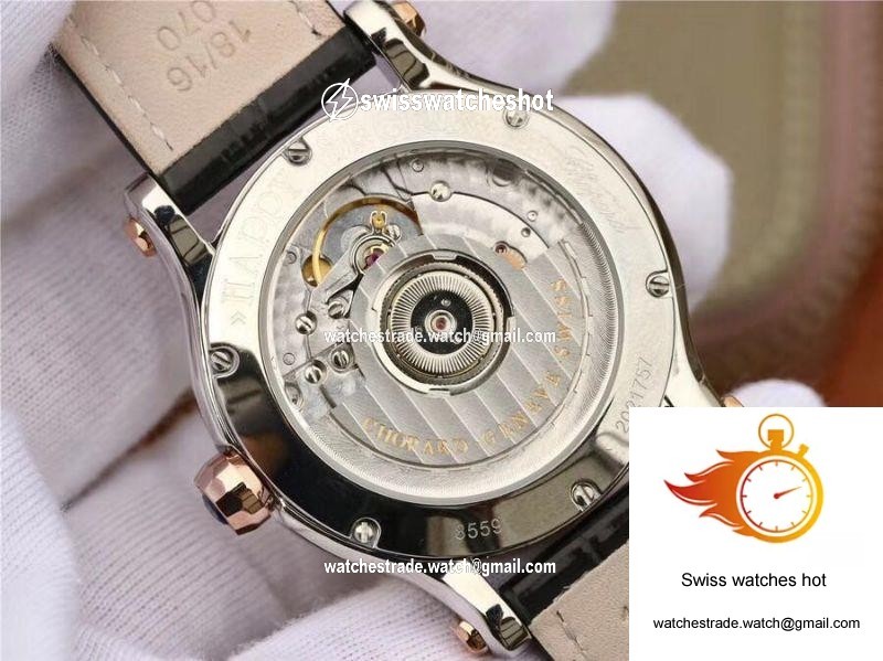 Chopard Happy Sport 36MM Automatic Rose Gold Diamonds YF Factory 274808-5001 8
