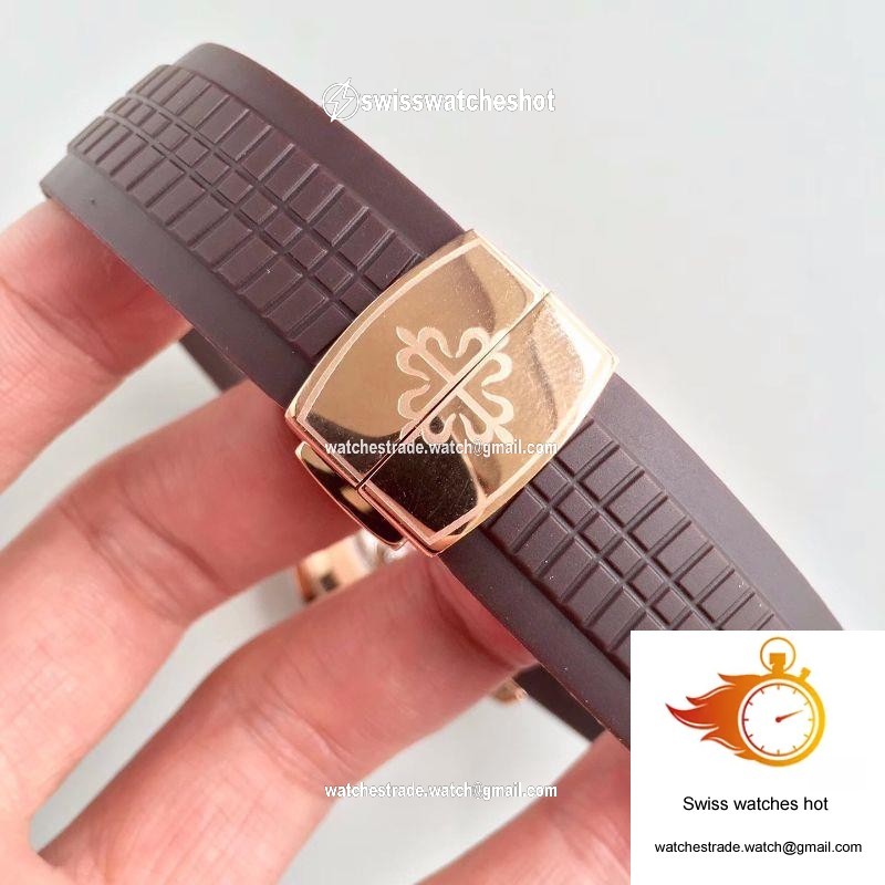 Patek Philippe Aquanaut Travel Time 5164R-001 Rose Gold Chocolate Dial 8