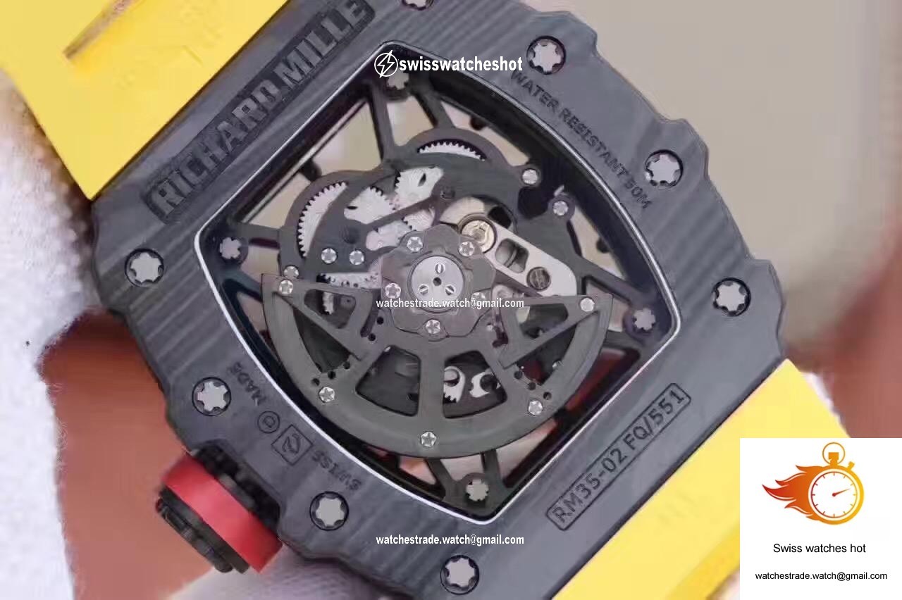 Richard Mille RM35-02 Rafael Nadal KV Factory Black Skeleton Dial 8