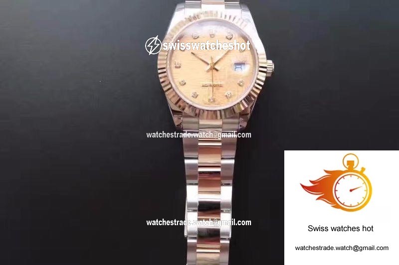 Rolex Datejust II 126333 41MM Diamond-studded Rose Gold Texture Dial 8