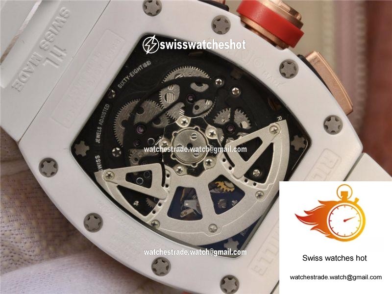 Richard Mille RM011 Felipe Massa Flyback Dubai Chronograph KV Factory Crystal Dial 8